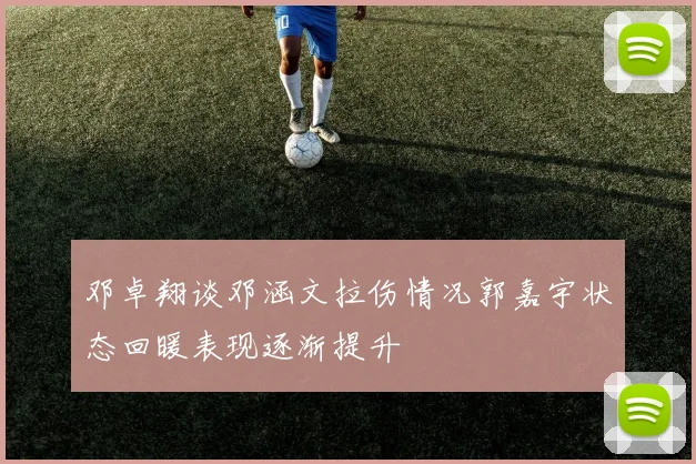 邓卓翔谈邓涵文拉伤情况郭嘉宇状态回暖表现逐渐提升